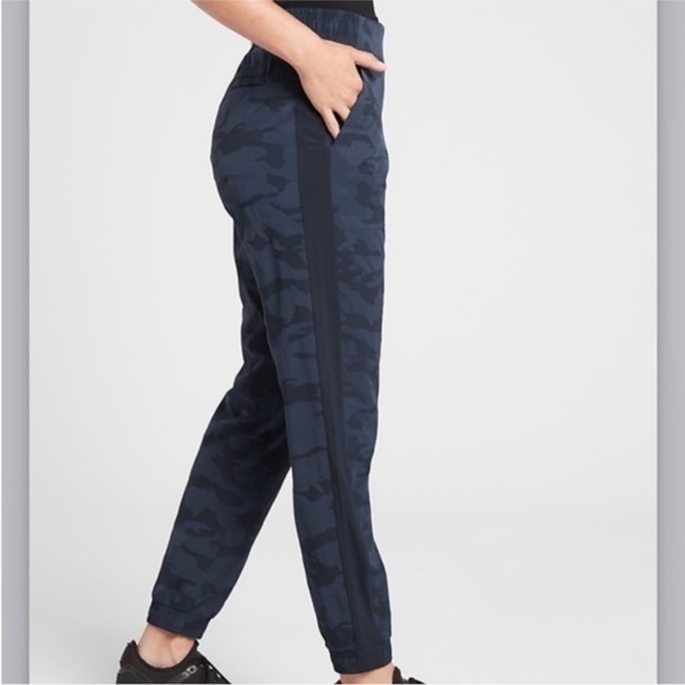 Athleta Navy Camouflage Joggers